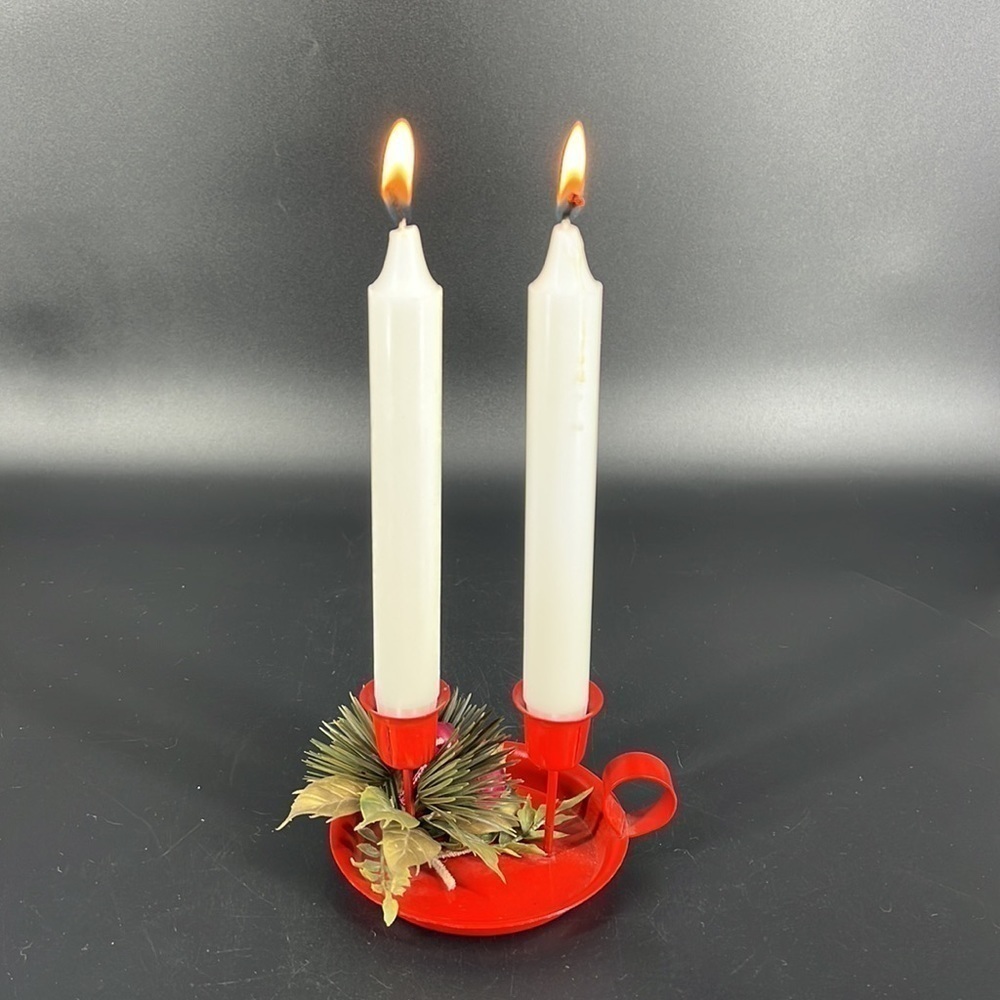Vintage Enamel Candle Holder